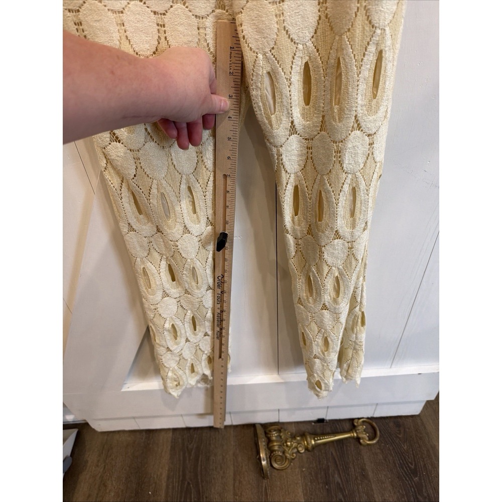 Vintage Slax n' Stuf 60s/70s Lace Pattern Pant Set - Picture 13 of 16